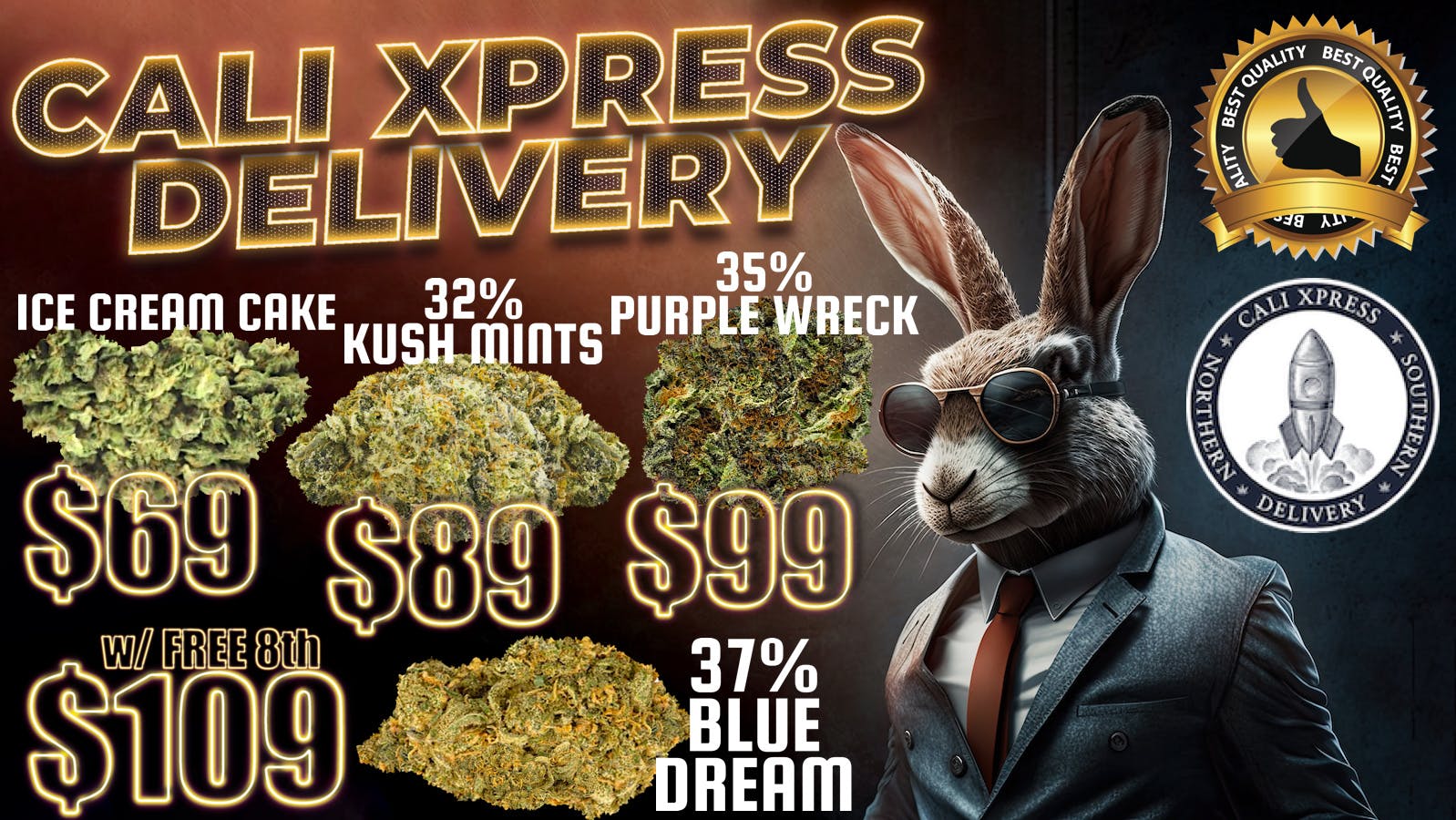 37BlueDrean109oz NEW DEALS! at Cali Xpress Weedmaps