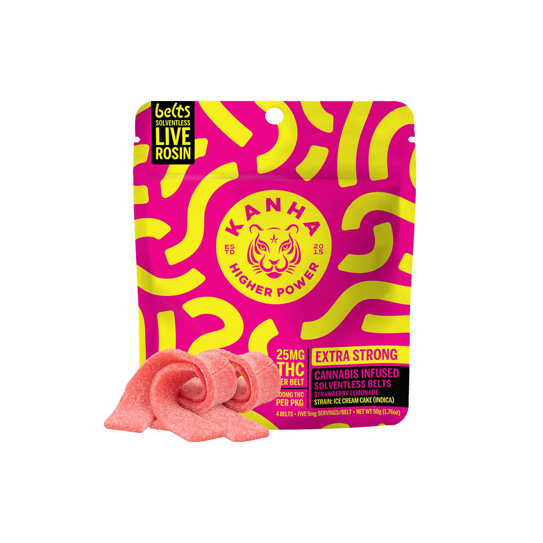 100MG STRAWBERRY LEMONADE 4PK ROSIN BELTS