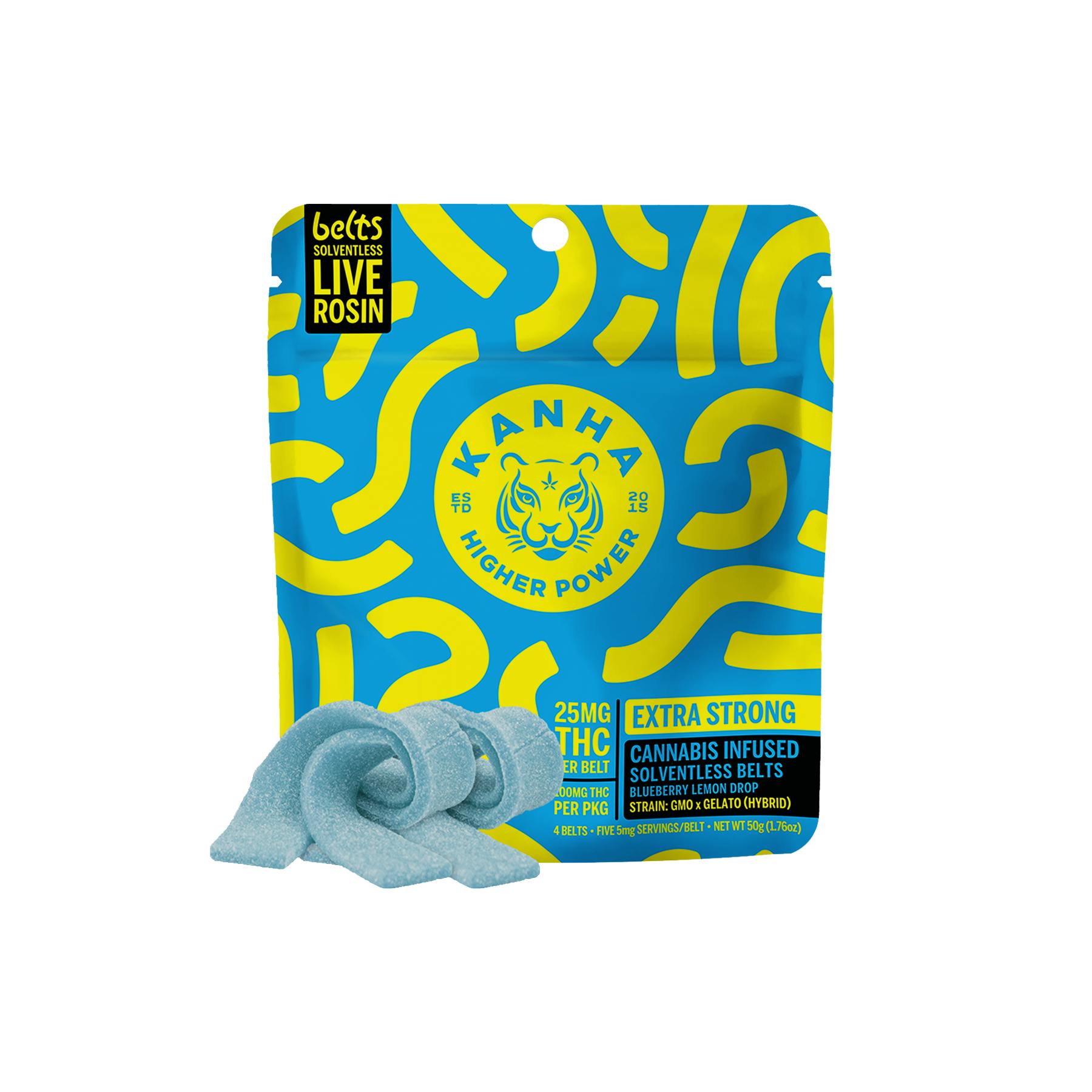 100MG BLUEBERRY LEMON DROP 4PK ROSIN BELTS