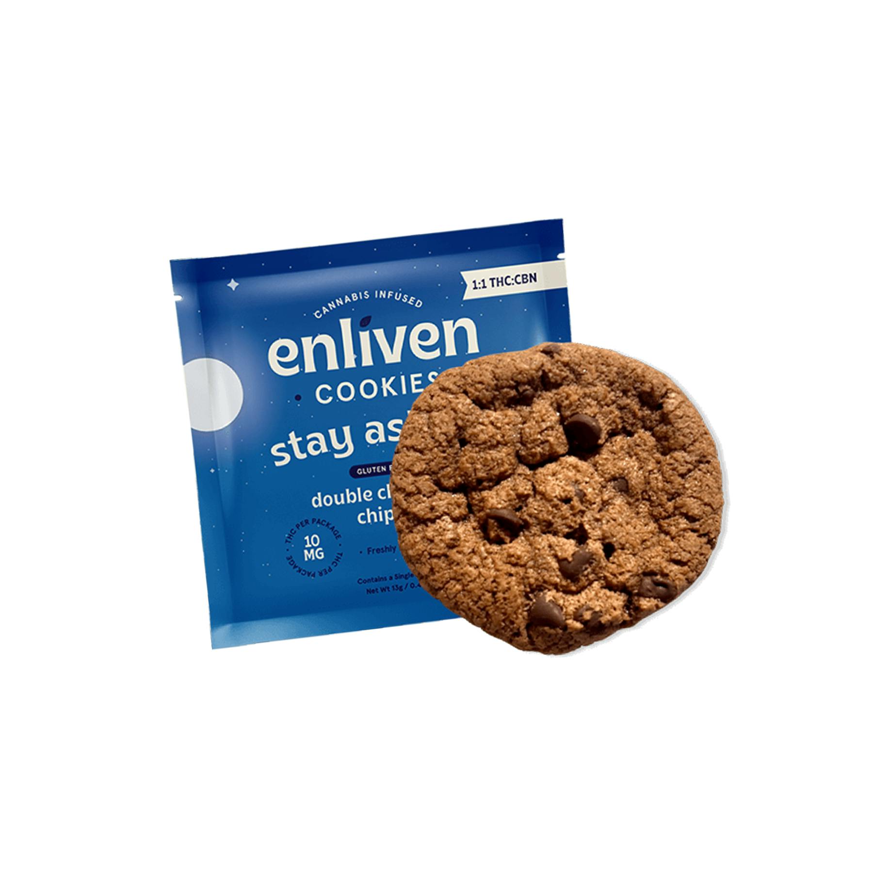 10MG DOUBLE CHOCOLATE CHIPZZZ THC:CBN COOKIE at Perception Cannabis