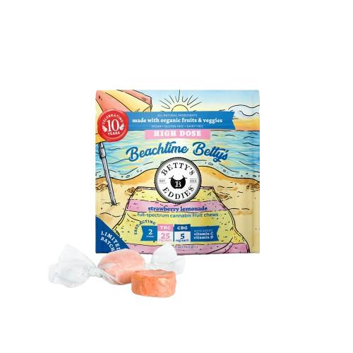 50MG STRAWBERRY LEMONADE THC:CBG HIGH DOSE 2PK TAFFY