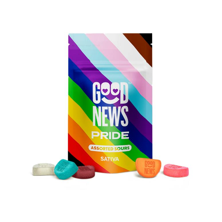 100MG PRIDE ASSORTED SOUR GUMMIES