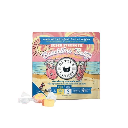50MG STRAWBERRY LEMONADE THC:CBG HIGH DOSE 1PK TAFFY