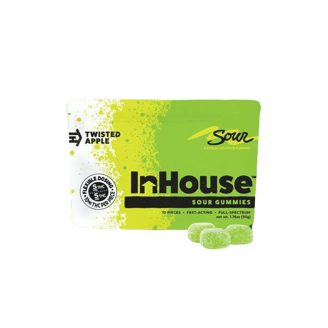 100MG SOUR APPLE GUMMIES