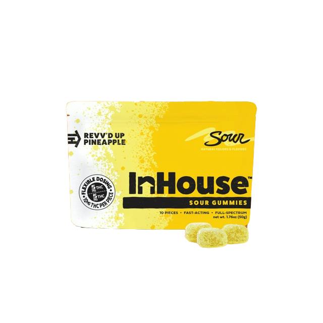 100MG SOUR PINEAPPLE GUMMIES