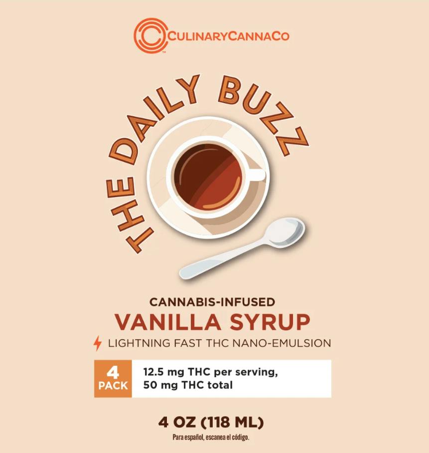 50MG INFUSED VANILLA SYRUP 4PK