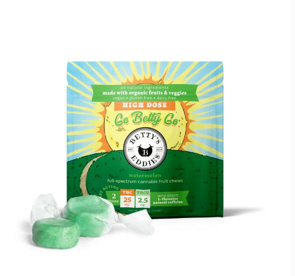 50MG GO WATERMELON HIGH DOSE THC:THCV 2PK TAFFY