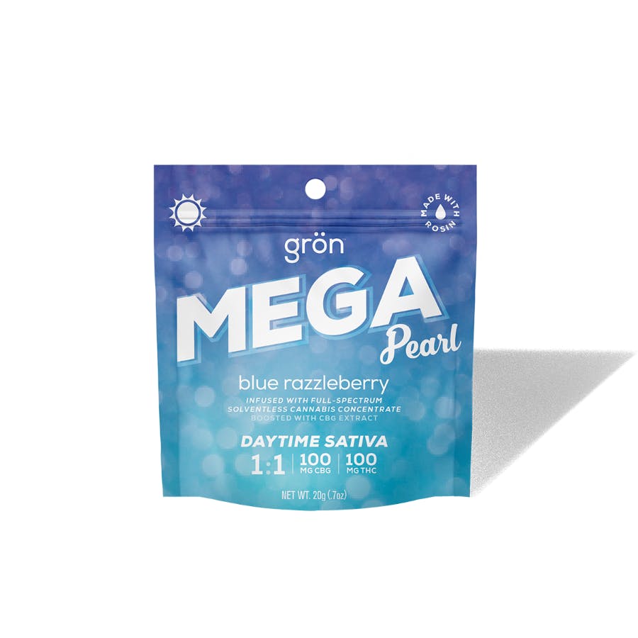 Gron Mega Pearl - - Green Leaf Special - Blue Razzleberry /