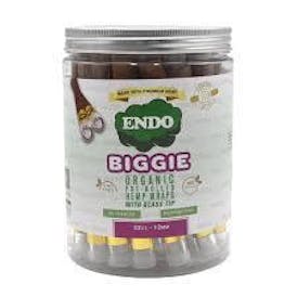 Endo - Biggie organic hemp wrap glass tipped - 32ct