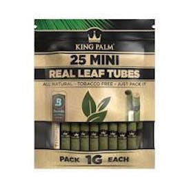 25 Mini Organic Leaf Tubes - King Palm - $22
