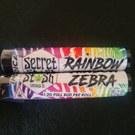Secret Stash - 1.2g Pre Roll - Rainbow Zebra
