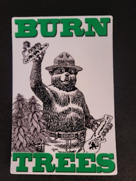 AFG - Sticker - Burn Trees - $5