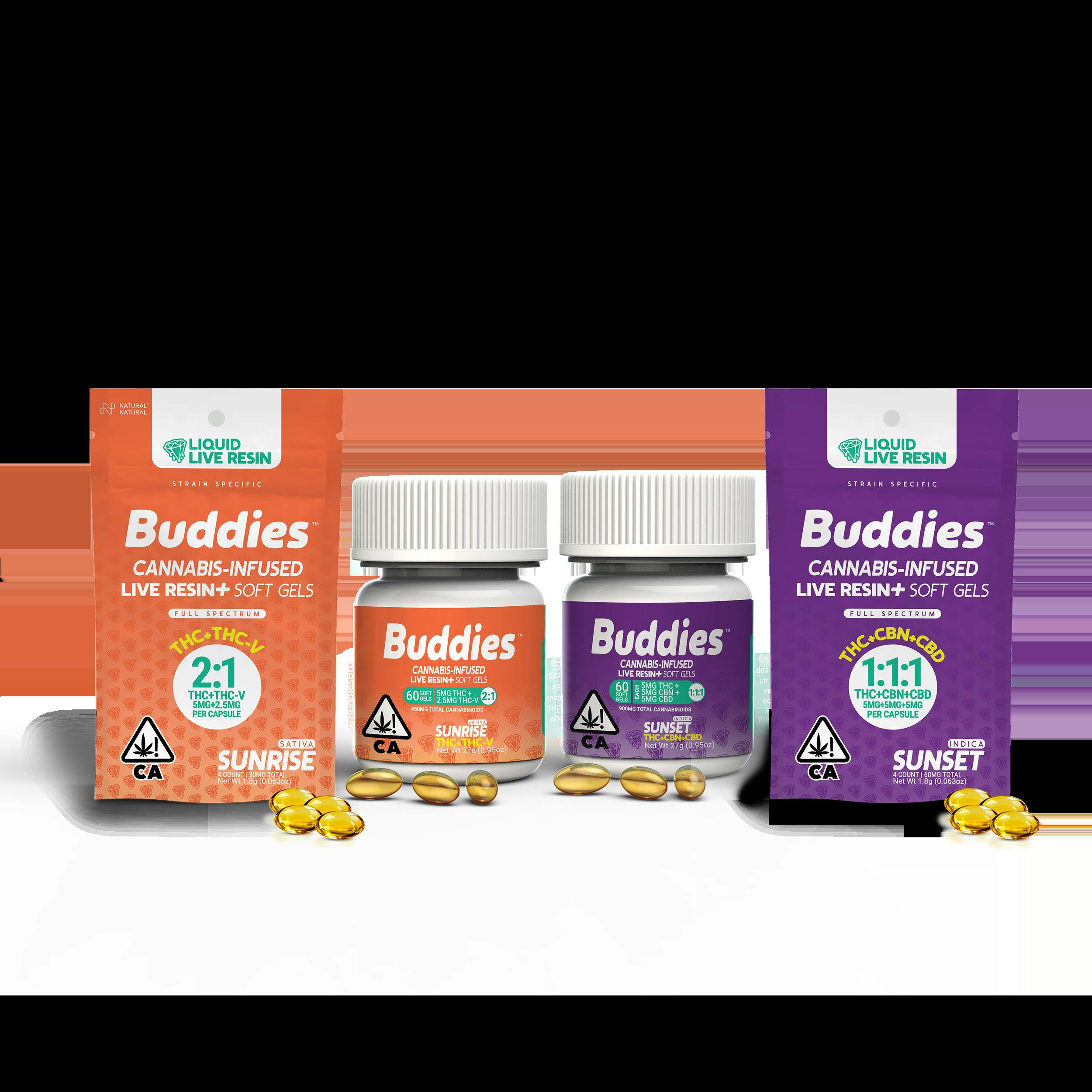 Buddies THC Softgels - 25mg 40ct
