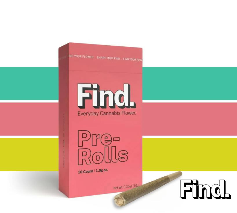 Find. Floral Frost Pre-Roll Pack 1g ea | 10-Pack