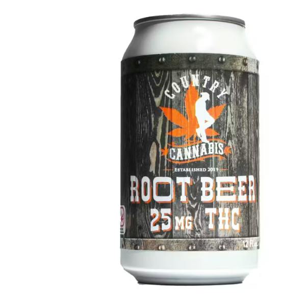 Country Cannabis - Drink - Root Beer - 25mg at Snaxland Dispensary