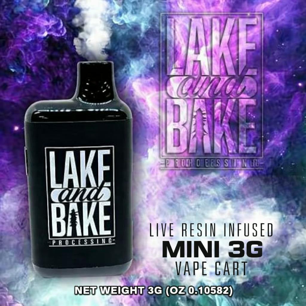 Lake & Bake - Live Resin Vape - Disposable - Wedding Cake - 3g