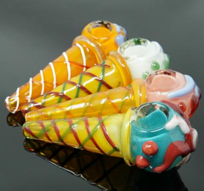 Glass Hand Pipe - Ice Cream Cone