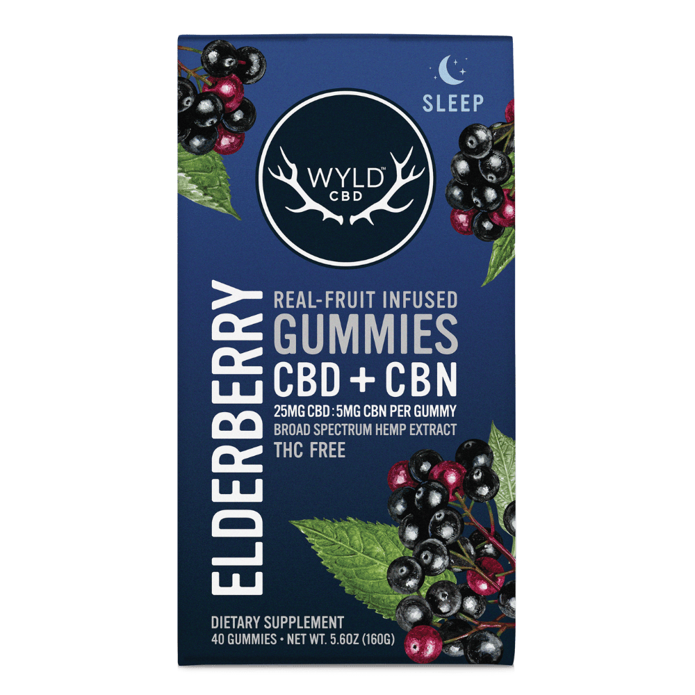 WYLD 5:1 ELDERBERRY GUMMIES 1000MG THC / 200MG CBN (20X50MG)