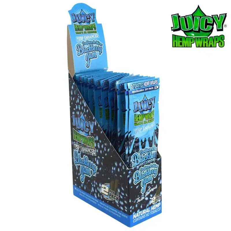 Terp-Enhanced Blackberry Jam Hemp Wraps 2 Sheets