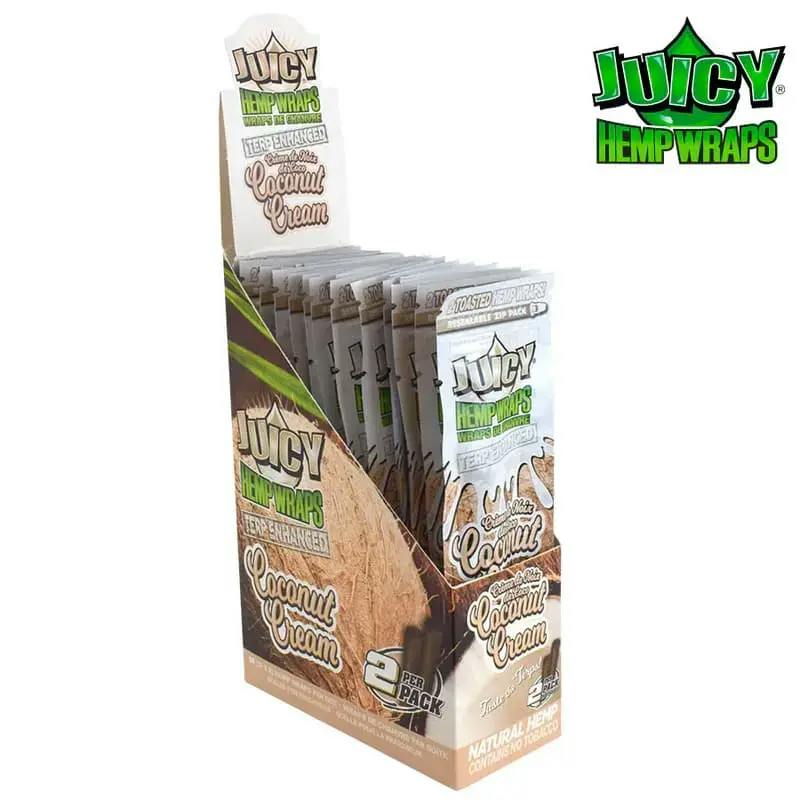Juicy Jays Terp Hemp Wraps Coconut Cream 2 sheets