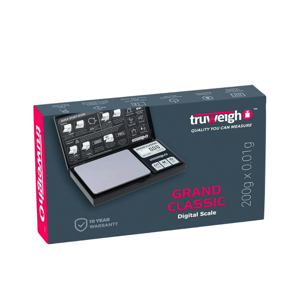 Truweigh Grand Classic Digital Scale 200g x 0.01g - Black