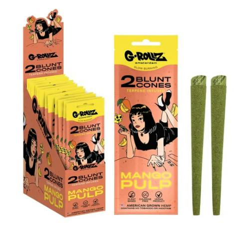 Terp Infused Blunt Cones - 2pk - Mango Pulp