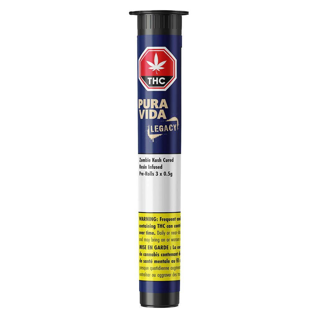 Zombie Kush Cured Resin Coated Infused Pre-Roll - 3x0.5g