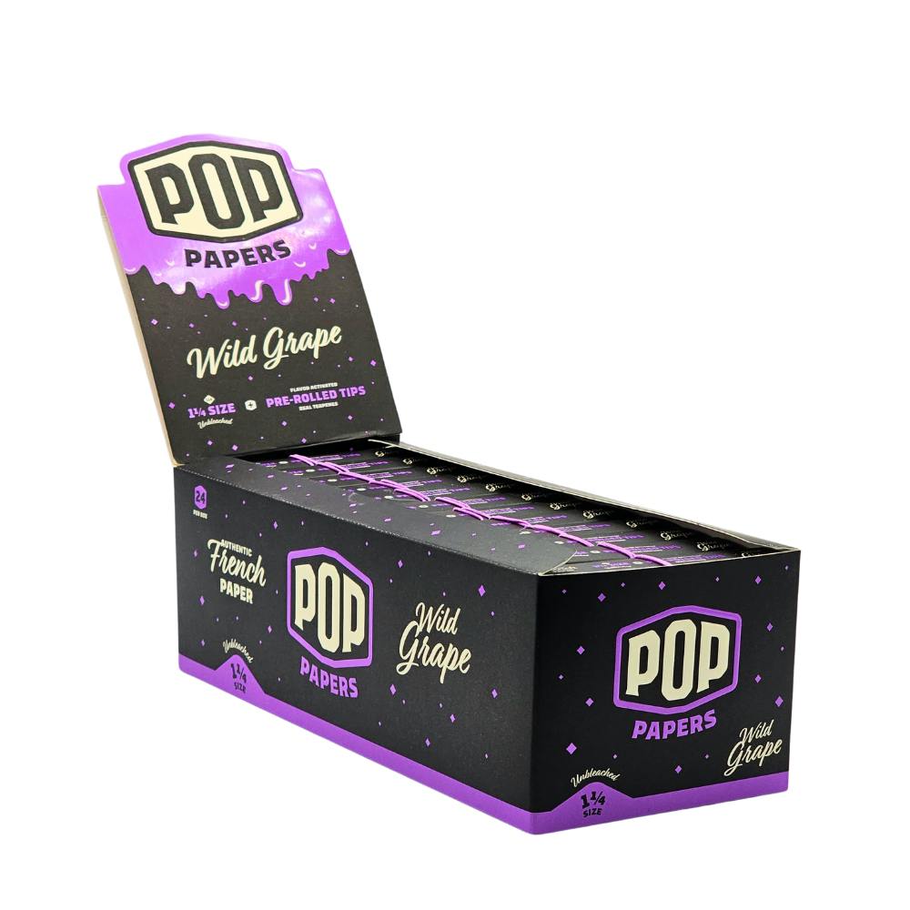 Rolling Papers + Flavoured Tips - 11/4" - Wild Grape