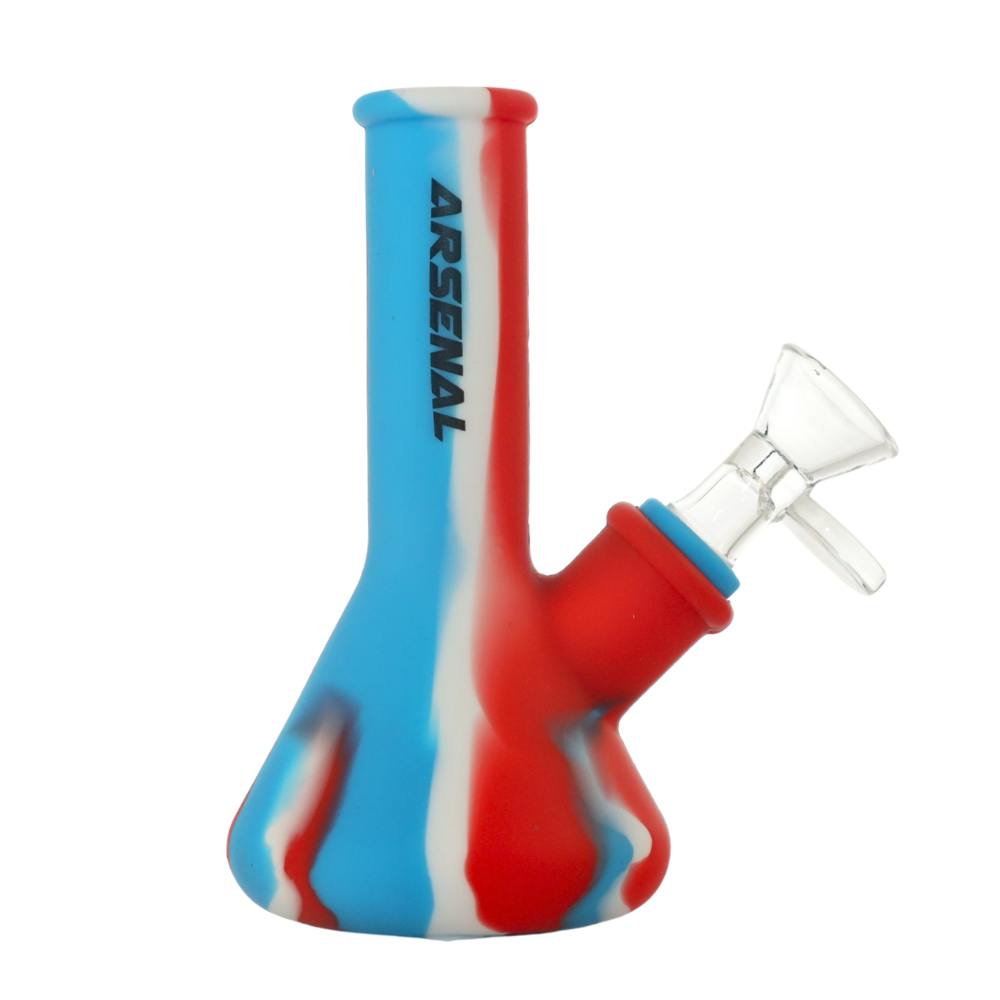 Colour Burst Silicone Bong - 5" - Assorted