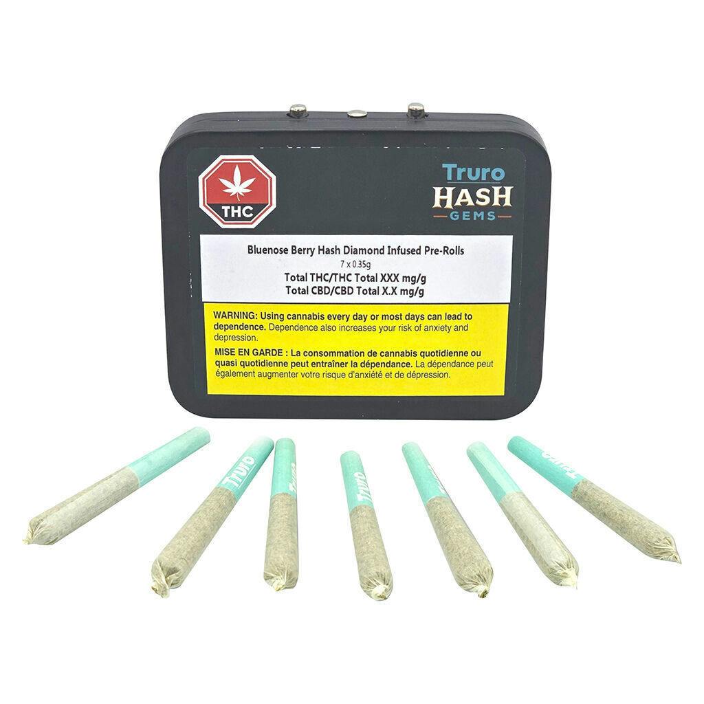 Bluenose Berry Hash Diamond Infused Pre-Rolls - 7x0.35g