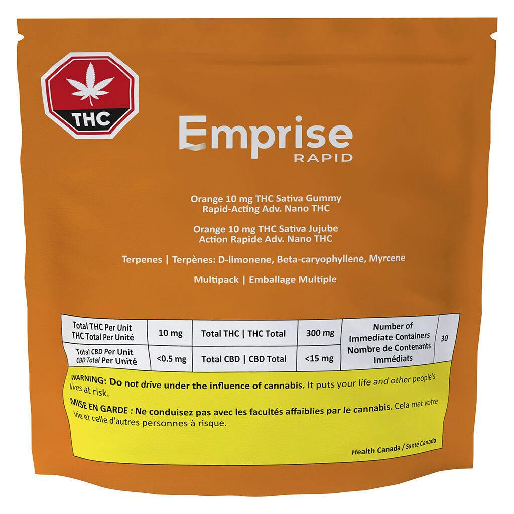 Orange 10 THC Sativa Gummy - 30x1 Pack