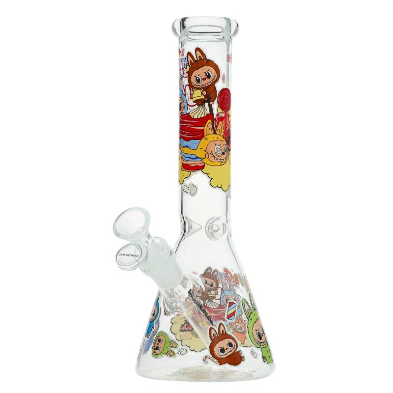 Cute Monster Beaker Bong - 10" - Design C