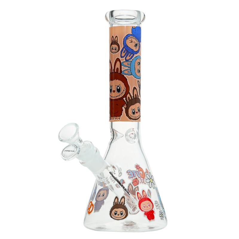 Cute Monster Beaker Bong - 10" - Design D