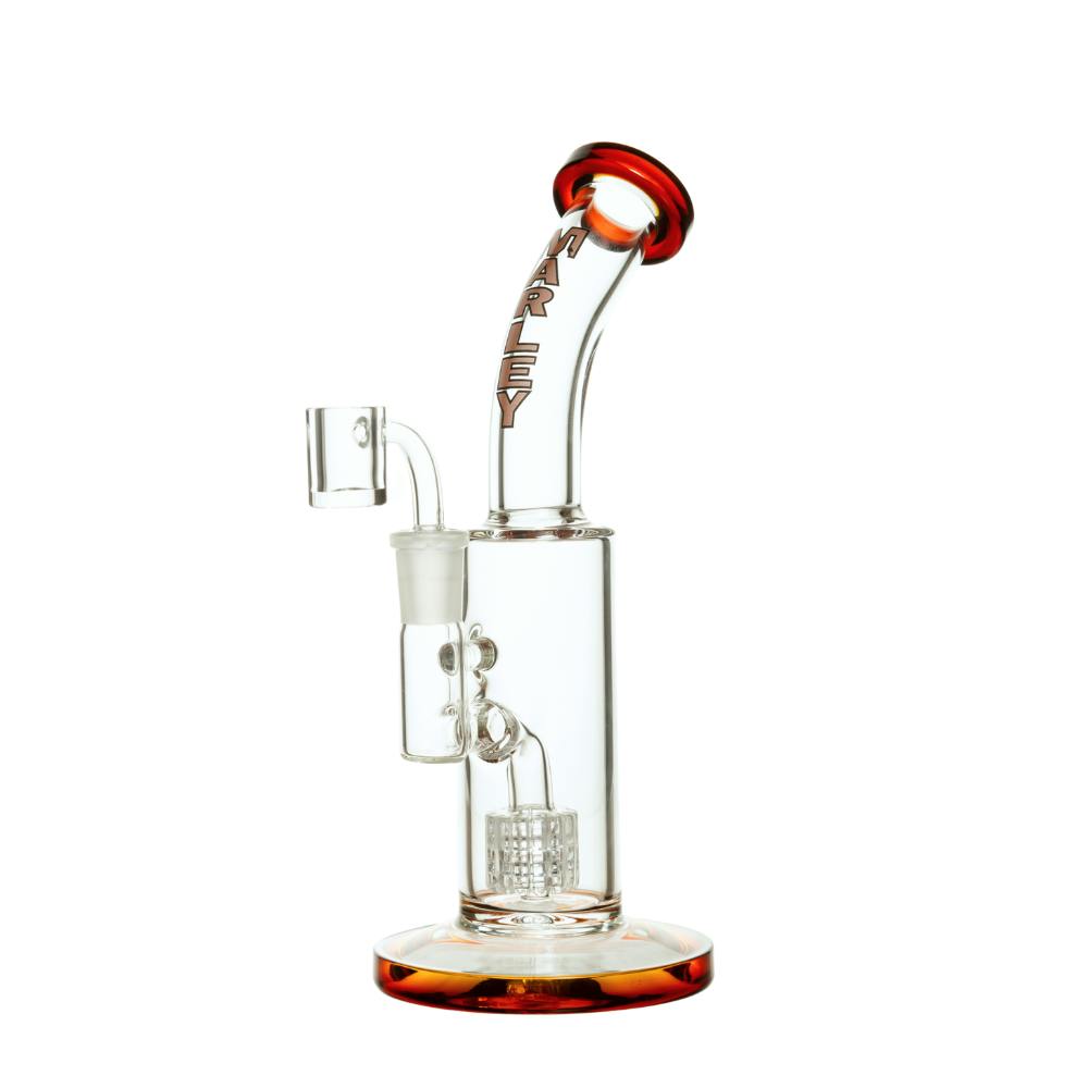 Dab Rig - Matrix Barrel - 9" - Amber