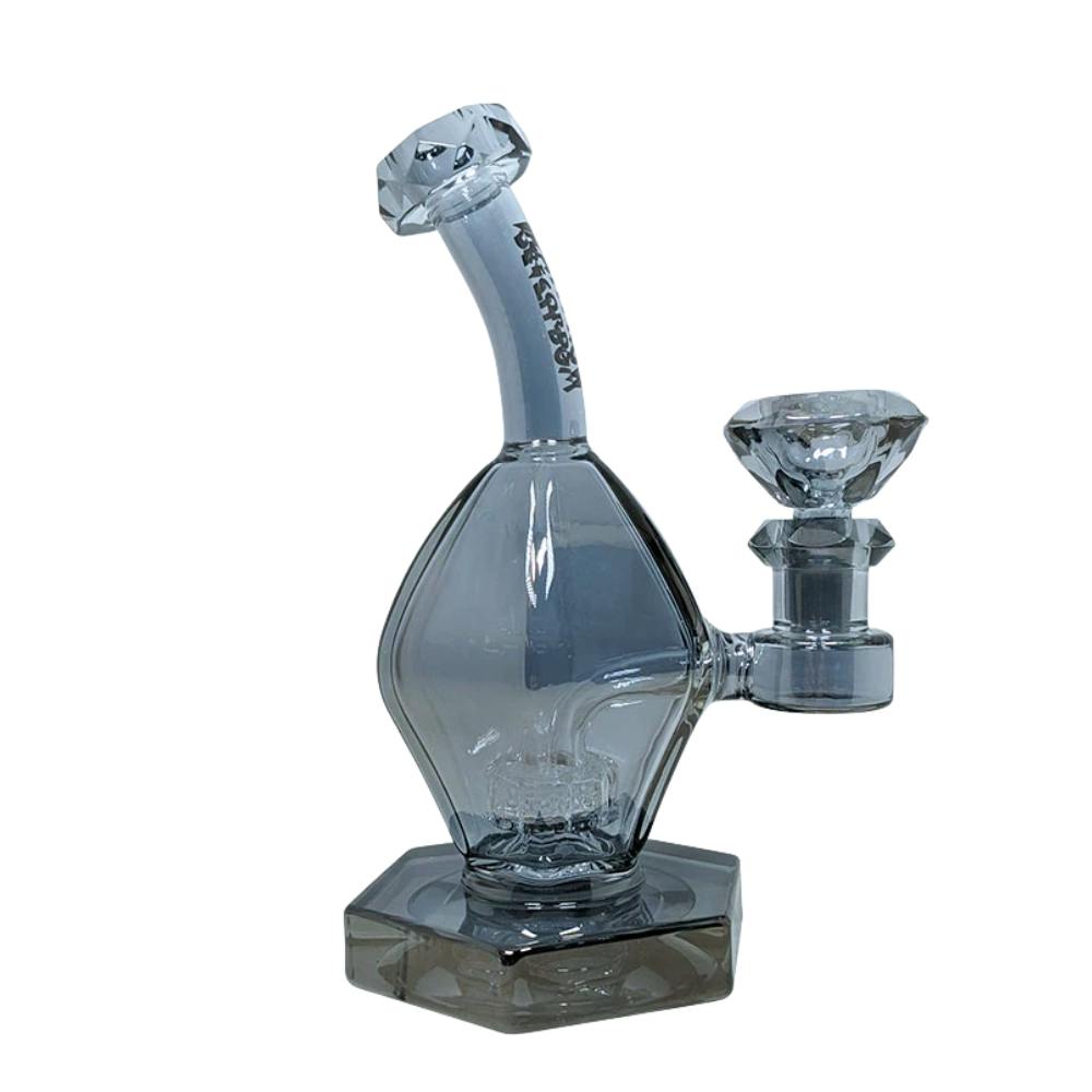 Bong - Electroplated Gem - 7" - Smoke