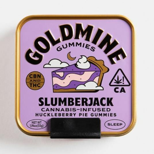 Slumberjack Huckleberry Pie Gummies | 100mg | 10ct | 10mg/ea
