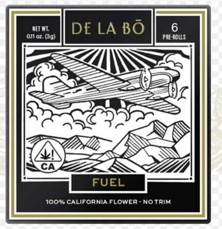 De La Bo- Blood Orange Kush 6PK Prerolls 3g (I)