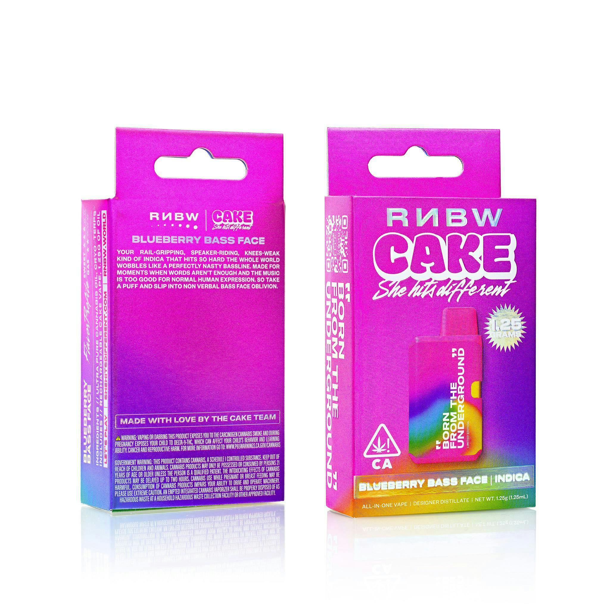 CAKE x RNBW- Blueberry Bass Face AIO 1g (I)