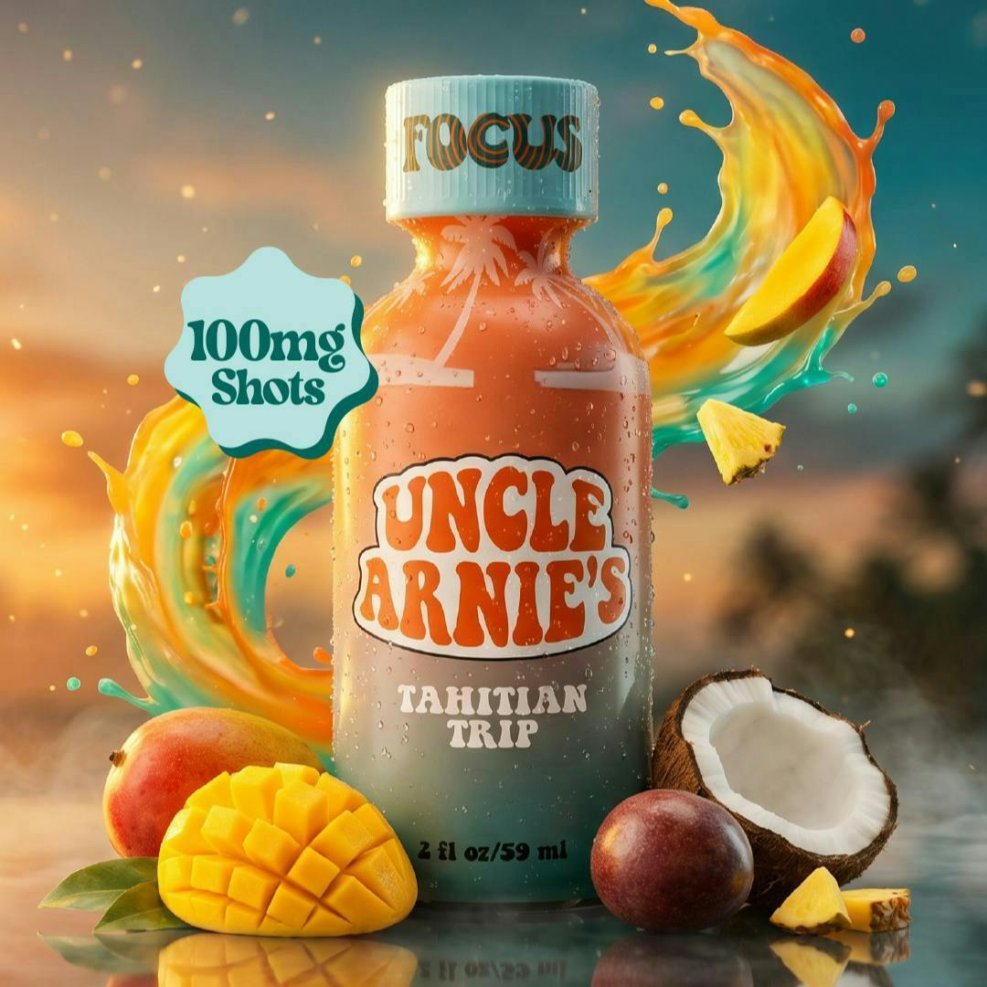Uncle Arnies- Tahitian Trip 4:1 THC/CBG 100mg Shot 2oz (H)