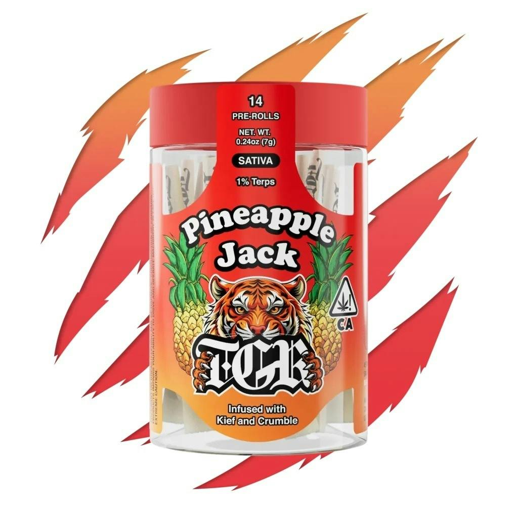 TGR- Pineapple Jack Infused Prerolls 14pk 7g (S)