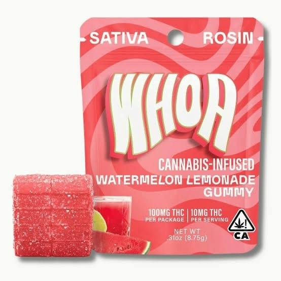 Whoa- Watermelon Lemonade Single Rosin Gummy 100mg (S)