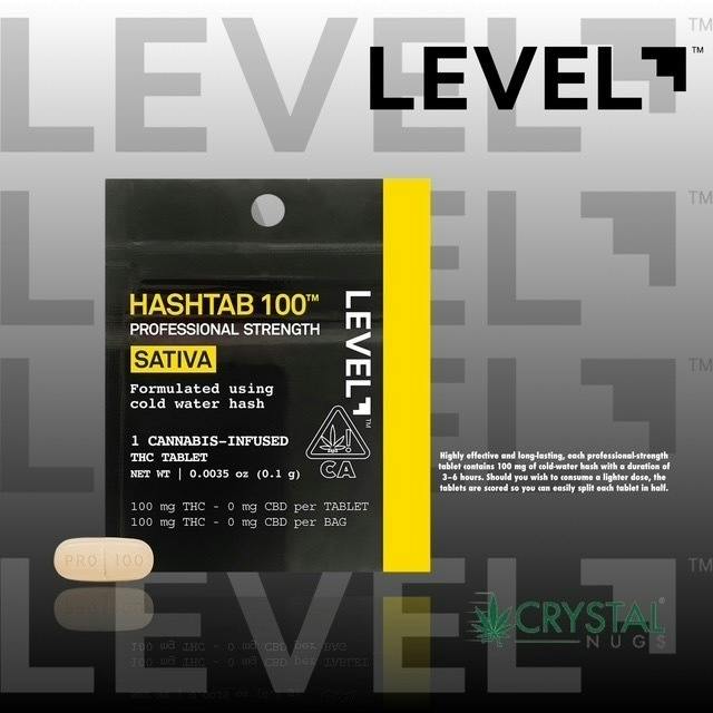 Level- Hashtab Sativa 100mg 1ct (S)