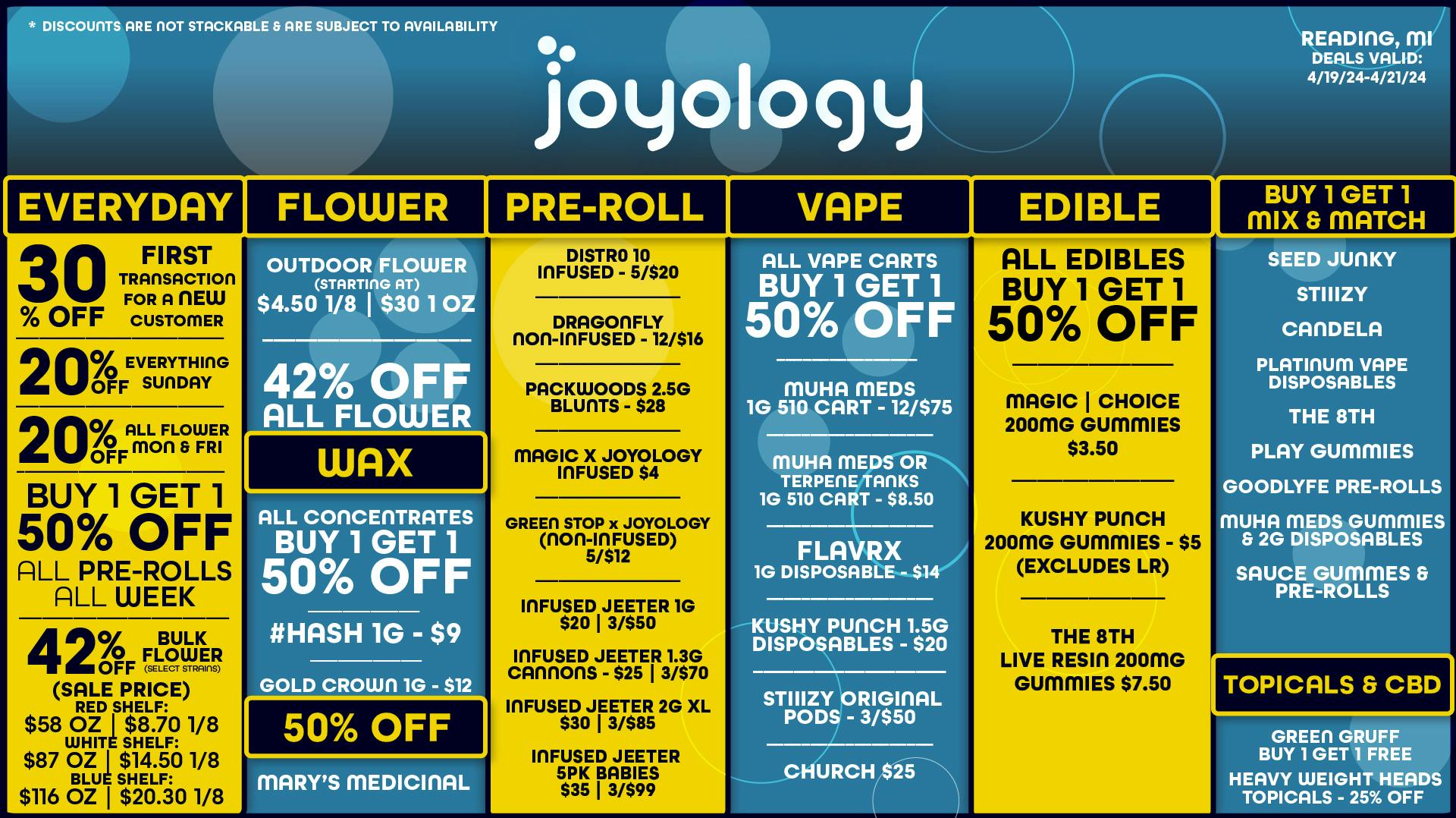 Joyology of Reading at Joyology Reading Weedmaps