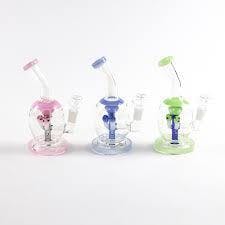 8.5" Bent Neck Bong/Rig With Mushroom style Perc