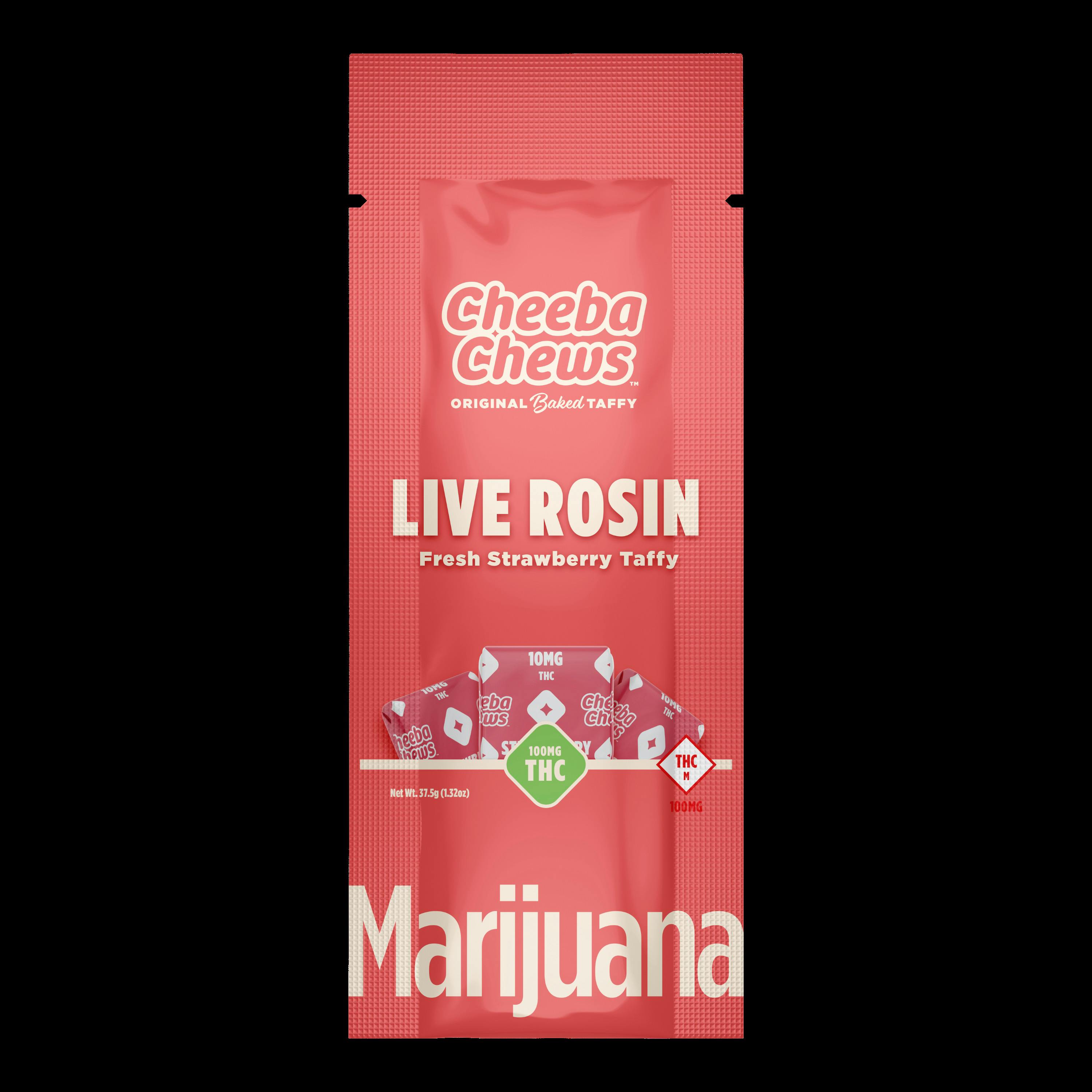 Strawberry Live Rosin Taffy 10pk (100mg)