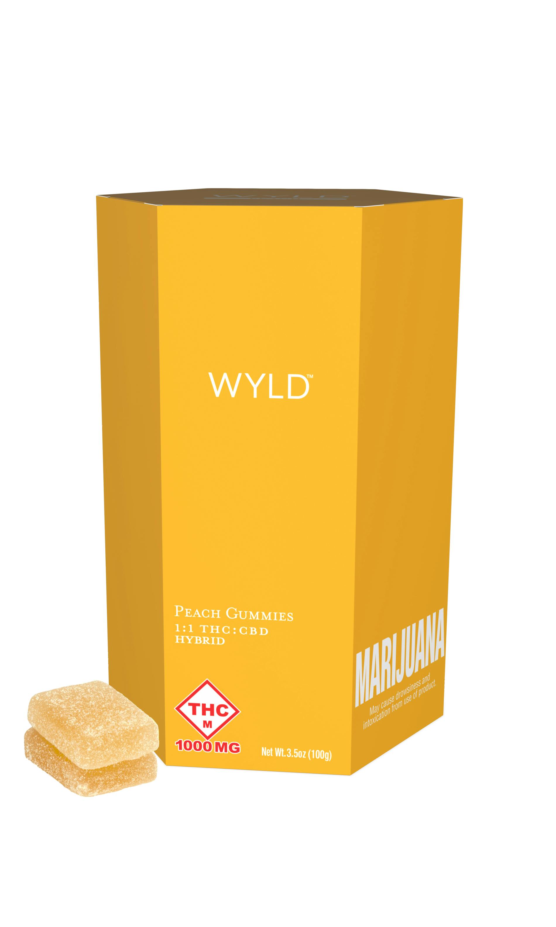 Peach 1:1 CBD Gummies (1000mg)