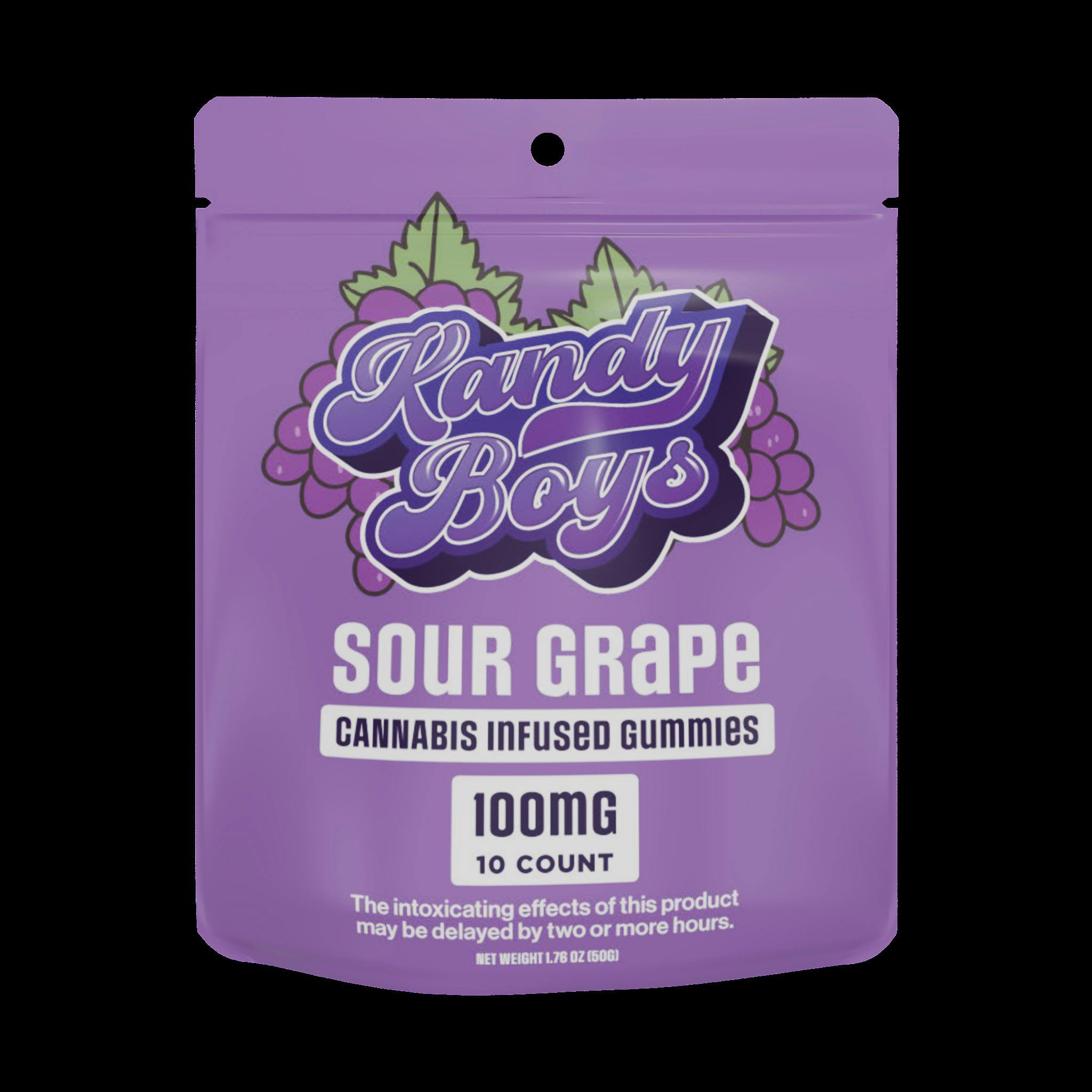 Kandy Boys | Sour Grape Gummies | 10mg x 10pk