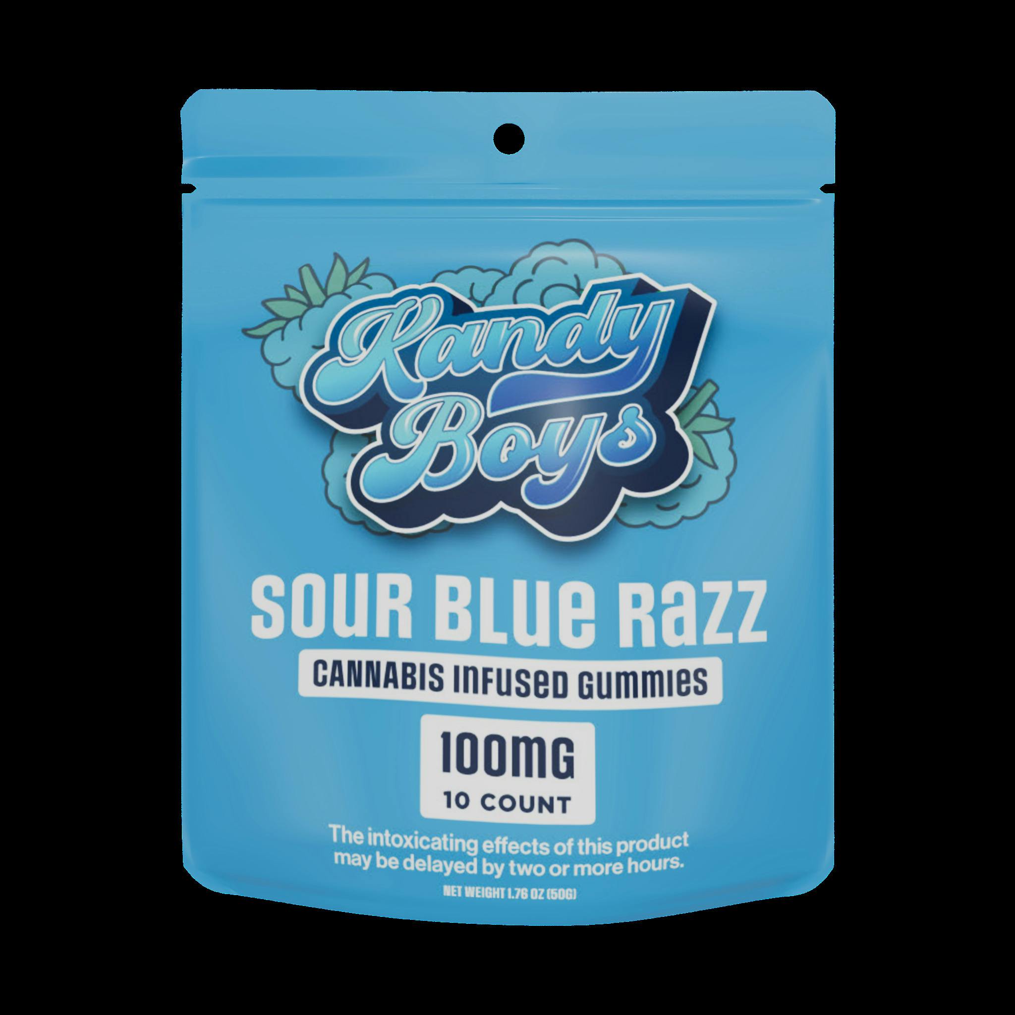 Kandy Boys | Sour Blue Razz Gummies | 10mg x 10pk