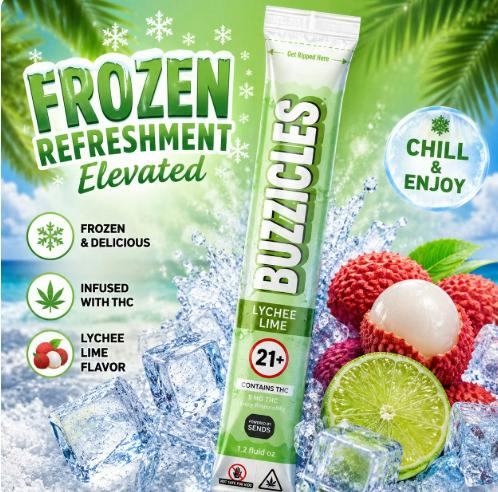 Buzzicles | Lychee Lime | Freezer Pop
