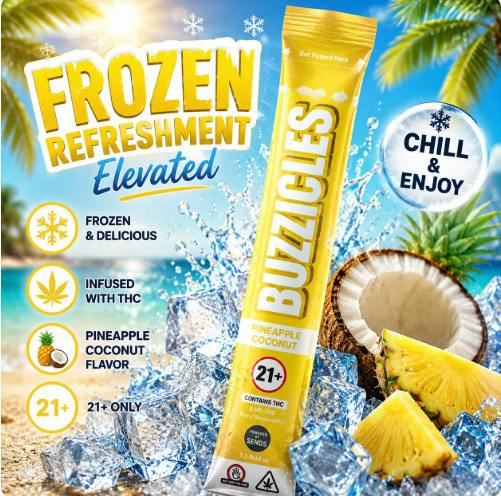 Buzzicles | Pineapple Coconut | Freezer Pop